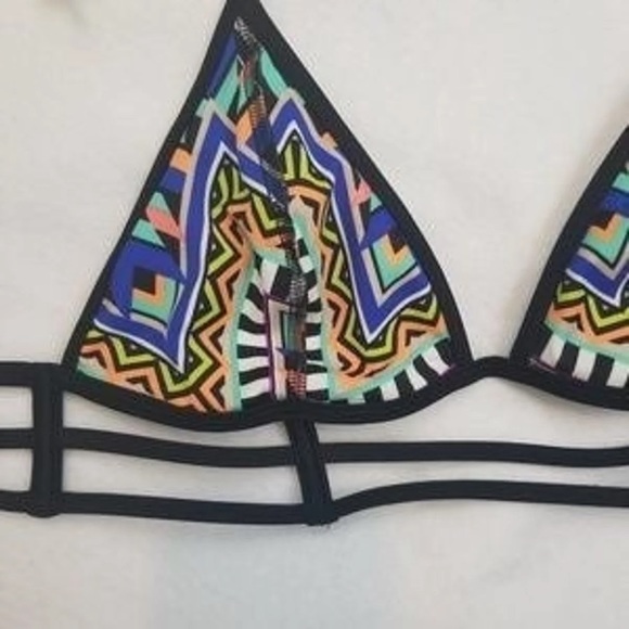 Victoria’s Secret PINK caged geo print bikini - Picture 3 of 4